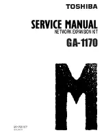 Preview for 1 page of Toshiba GA-1170 Service Manual