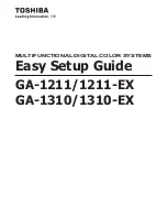 Предварительный просмотр 1 страницы Toshiba GA-1211 Easy Setup Manual