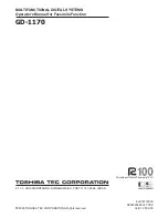 Предварительный просмотр 182 страницы Toshiba GD-1170 Operator'S Manual