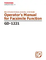 Toshiba GD-1221 Operator'S Manual предпросмотр