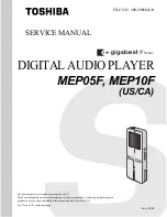 Toshiba Gigabeat P Series Service Manual предпросмотр