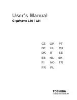 Toshiba GIGAFRAME L80 User Manual preview