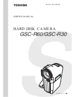 Предварительный просмотр 1 страницы Toshiba Gigashot GSC-R30 Service Manual