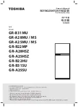 Toshiba GR-A25HSZ Owner'S Manual предпросмотр