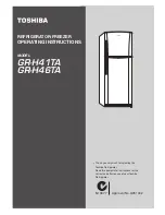 Toshiba GR-H41TA Operating Instructions Manual предпросмотр