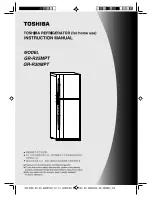 Предварительный просмотр 1 страницы Toshiba GR-R25MPT Instruction Manual