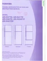 Preview for 1 page of Toshiba GR-R37TD Instruction Manual