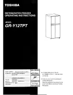 Toshiba GR-Y12TPT Operating Instructions Manual preview