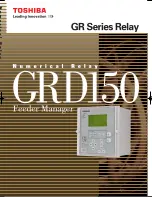 Предварительный просмотр 1 страницы Toshiba GRD150 Manual