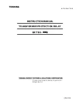 Toshiba GRT100 Series Instruction Manual preview