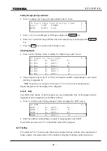 Предварительный просмотр 99 страницы Toshiba GRT100 Series Instruction Manual