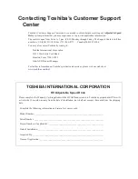 Preview for 6 page of Toshiba H9 Installation And Operation Manual