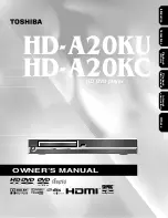 Toshiba HD-A20KC Owner'S Manual preview