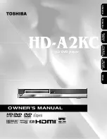 Предварительный просмотр 1 страницы Toshiba HD-A2KC Owner'S Manual