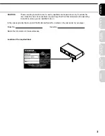 Предварительный просмотр 3 страницы Toshiba HD-A2KC Owner'S Manual