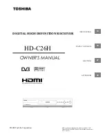 Preview for 1 page of Toshiba HD-C26H Owner'S Manual