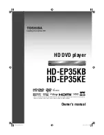 Preview for 1 page of Toshiba HD-EP35KB Owner'S Manual