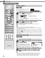 Preview for 34 page of Toshiba HD-XA2 Owner'S Manual