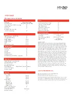 Preview for 2 page of Toshiba HD-XA2 Specifications