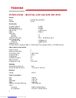 Preview for 6 page of Toshiba HDD1622 User Manual