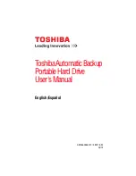 Предварительный просмотр 1 страницы Toshiba HDTB105XK3AA User Manual