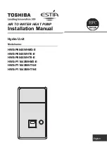 Toshiba HFC series Installation Manual preview