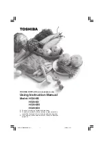 Предварительный просмотр 1 страницы Toshiba HGN-6B Using Instruction Manual