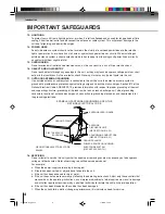 Предварительный просмотр 4 страницы Toshiba HI-FI SQPB Owner'S Manual