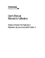 Toshiba Hi-Speed Port Replicator II User Manual preview