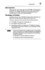 Preview for 9 page of Toshiba Hi-Speed Port Replicator III User Manual