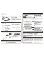 Preview for 1 page of Toshiba HT-201 Instruction Manual