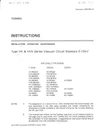 Preview for 1 page of Toshiba HVK-10M25A2 Installation Operation & Maintenance