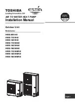 Preview for 1 page of Toshiba HWS-1105H-E Installation Manual