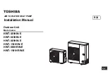 Toshiba HWT-1101HRW-E Installation Manual preview