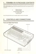 Предварительный просмотр 8 страницы Toshiba HX-10 Owner'S Manual