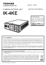 Preview for 1 page of Toshiba IK-4KE Instruction Manual