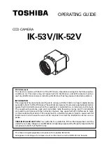 Предварительный просмотр 1 страницы Toshiba IK-52V Operating Manual