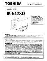 Toshiba IK-542XD Instruction Manual предпросмотр