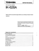 Toshiba IK-628A Instruction Manual предпросмотр