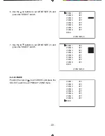 Предварительный просмотр 22 страницы Toshiba IK-6550A - Analog Camera, 540 TV Lines Instruction Manual