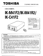 Toshiba IK-C41F2 Instruction Manual предпросмотр