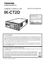 Preview for 1 page of Toshiba IK-CT2D Instruction Manual