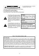 Предварительный просмотр 3 страницы Toshiba IK-DF01A Instruction Manual