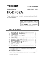 Toshiba IK-DF02A Instruction Manual предпросмотр