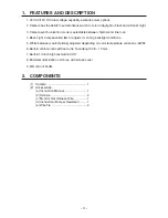 Предварительный просмотр 5 страницы Toshiba IK-DF02A Instruction Manual