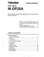 Toshiba IK-DP20A Instruction Manual предпросмотр