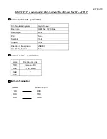 Preview for 1 page of Toshiba IK-HD1C Specification