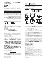 Toshiba IK-HD1H Instruction Manual предпросмотр