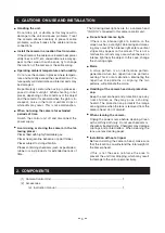 Preview for 6 page of Toshiba IK-HD2E Instruction Manual