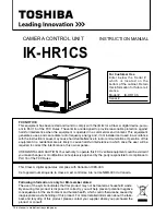 Toshiba IK-HR1CS Instruction Manual preview